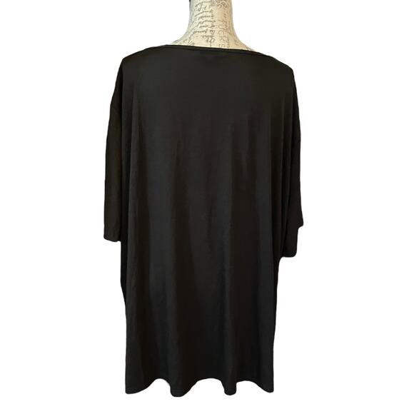 Bloomchic Plus Size Black Pink White Striped Shirt Size 28 - Picture 2 of 4